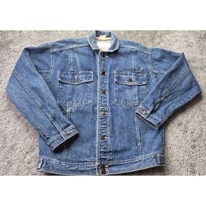 Coca-Cola denim trucker bomber jacket Vintage Adult Small Retro 90s